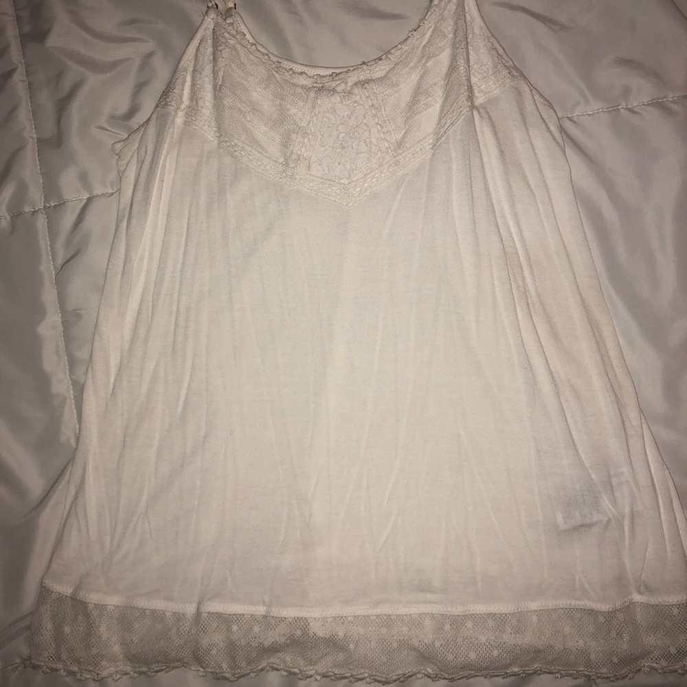White Lace Tank Top.